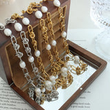 Freshwater Pearl Titanium Steel Necklace - V.I.P Digital Presence
