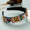 Summer New Fashion Headband Ladies Baroque Retro Headband Set With Colorful Rhinestones Full Diamond Hair Accessories - V.I.P Digital Presence