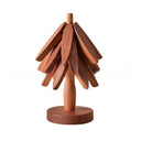 Wooden Creative Walnut Tree Solid Wood Insulation Mat Christmas Tree Insulation Table Mat Household Cup Mat Sand Pot Mat - V.I.P Digital Presence