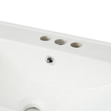 30-Inch White Bathroom Vanity with Ceramic Sink and Versatile Storage - Ideal for Small Bathrooms - V.I.P Digital Presence