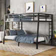 Metal Full XL over Queen Bunk Bed for Teens and Adults,Space-Saving/Noise Reduced/No Box Spring Needed - V.I.P Digital Presence