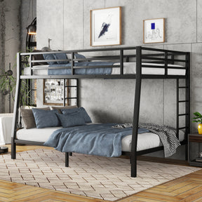 Metal Full XL over Queen Bunk Bed for Teens and Adults,Space-Saving/Noise Reduced/No Box Spring Needed - V.I.P Digital Presence