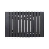 Outdoor Folding Wooden Side Table, Dark Gray, 15"D x 22.75"W x 18.25"H - V.I.P Digital Presence