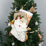 Christmas Decorative Socks Gift Bag Candy Bag Jewelry Gold 3D Christmas Socks Gift Bag - V.I.P Digital Presence