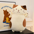 Cat Doll Girl Holding Big Doll Plush Toy Birthday Gift Girl - V.I.P Digital Presence