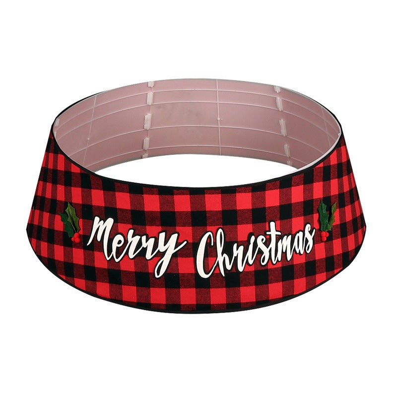 Christmas tree apron, Christmas decorations, Merry Christmas Christmas tree skirt, red and black checkered tree skirt dress - V.I.P Digital Presence