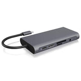 Type-C ten in one HUB docking station, multi in one MacBook laptop aluminum alloy hub - V.I.P Digital Presence