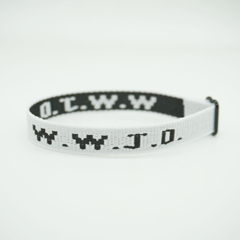 Alphabet Jacquard Printed Wrist Strap Bracelet Strap Unisex WWJD Bracelet Adjustable Bracelet - V.I.P Digital Presence
