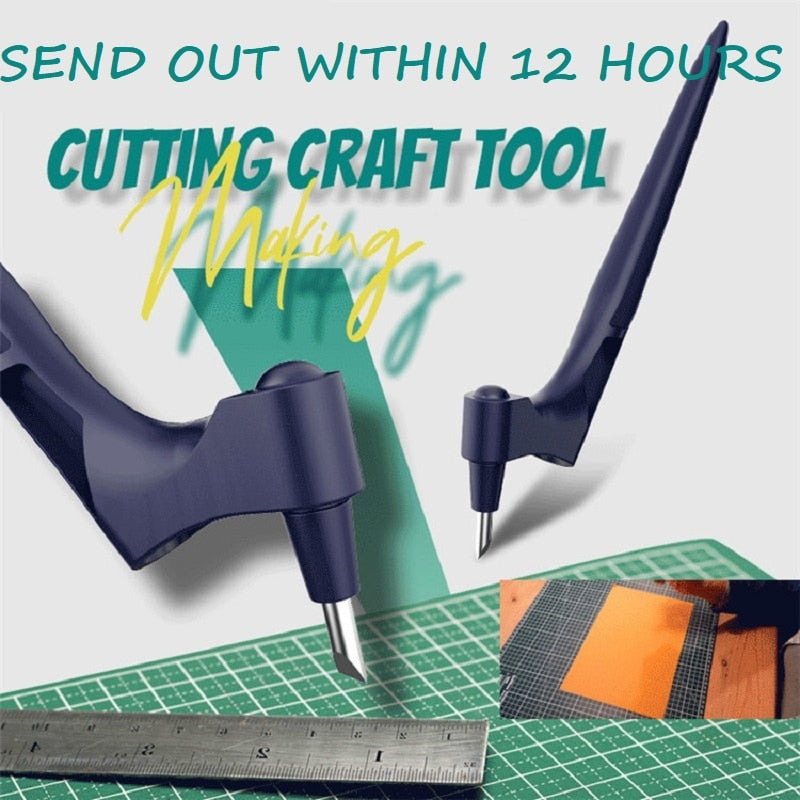 Craft Cutting Tools 360 Rotating Blade Paper-Cutter 3 Replace Blade Craft Cutting Knife DIY Art Wear-Resisting Art Cutting Tool - V.I.P Digital Presence