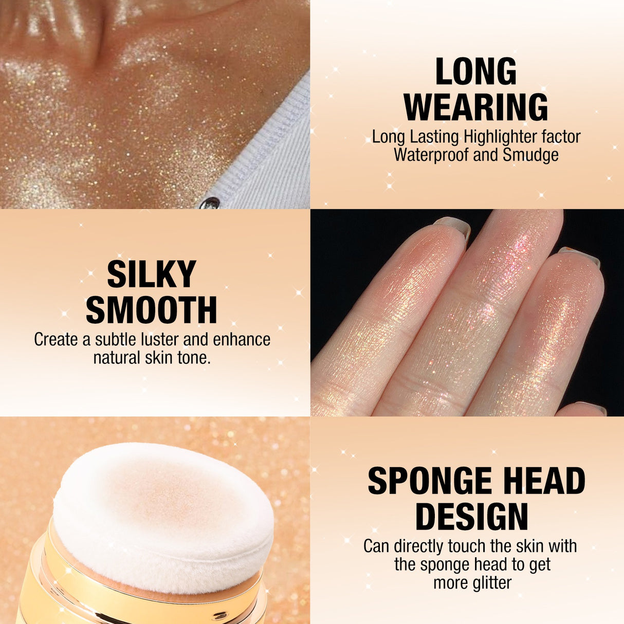 LANGMANNI Highlight powder, pat powder, face and body blush and contour powder - V.I.P Digital Presence