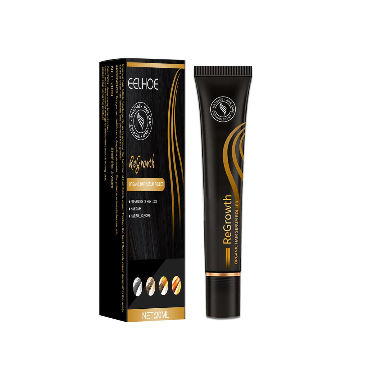 EELHOE Ball Bearing Dense Hair Essential Oil Thick Sparse Hair Bead Massage Scalp Care Fluid To Prevent The Loss Of Essential Oil - V.I.P Digital Presence