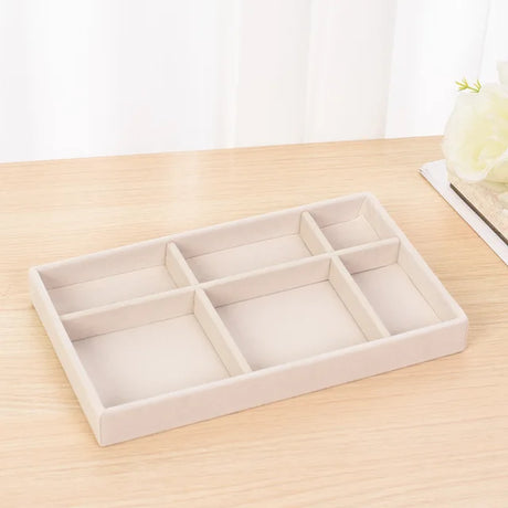Plush jewelry storage box jewelry box rings earrings bracelets necklaces storage display shelf - V.I.P Digital Presence