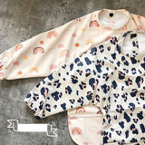 Baby Bibs Waterproof Infant Eating Bib with Pocket Children Drawing Machine Washable Long Sleeve Apron Kid Burp Cloth Baby Stuff - V.I.P Digital Presence