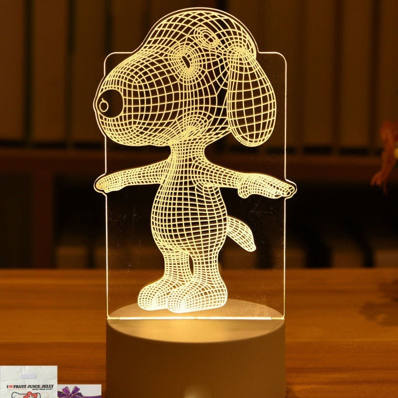 Luz de noche 3D LED, luz de mesa, regalo creativo, luz de cabecera, pequeño regalo para San Valentín, regalo para el día del niño.