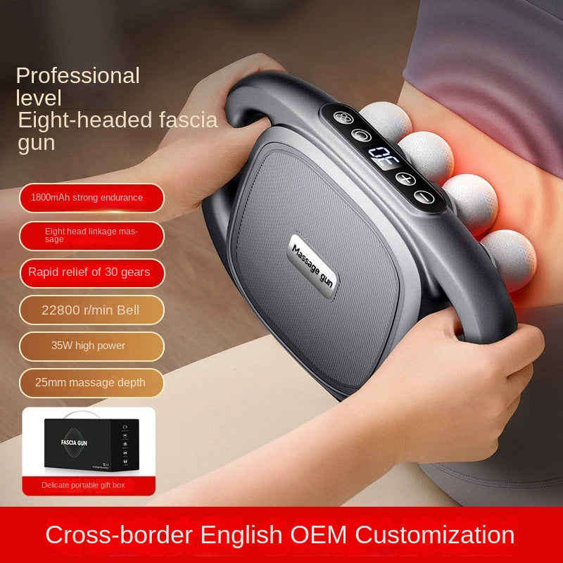 Cross-border Exclusive 16-Head Muscle Gun Multi-Head Strong Power Deep Tissue Massage English Version - V.I.P Digital Presence