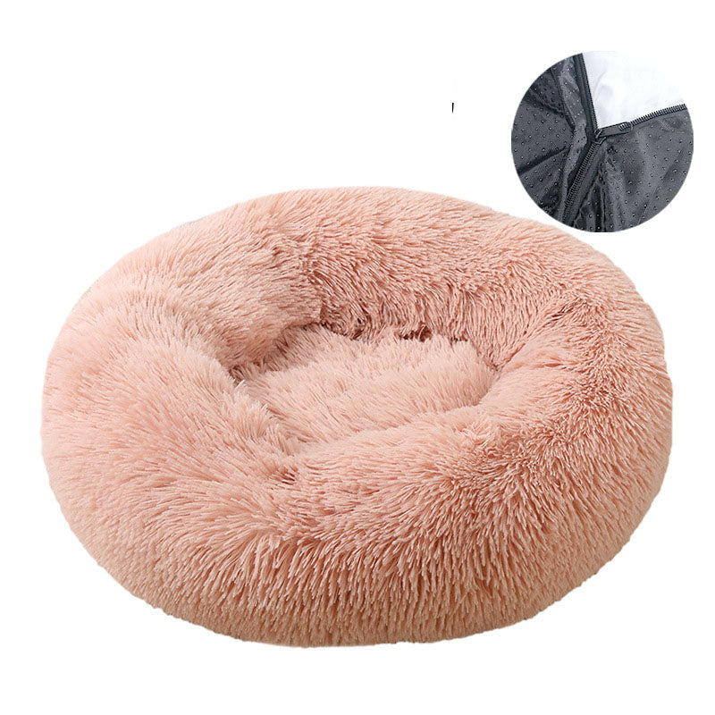 Dog bed, removable and washable round plush pet bed, cat bed, warm pet supplies, dog bed, pet bed, pet mat - V.I.P Digital Presence