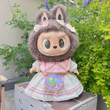 Clothing with 58cm LABUBU Design ZIMOMO Doll Clothes Rubber LABUBU Plush Toy Clothing Cute