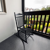 BALCONY PORCH ADULT ROCKING CHAIR-BLACK