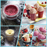 4-Pack Replacement Containers & Lids for Nin-ja Creami Deluxe Pints, 16oz, Compatible with NC299AMZ & NC300s, Original Grey - V.I.P Digital Presence