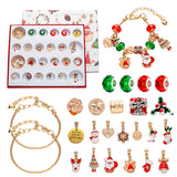 DIY creative children's bracelet jewelry 24-grid calendar Christmas holiday surprise blind box silver set - V.I.P Digital Presence