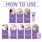 Set de fragancia calmante corporal de lavanda. Set de cuidado de la piel hidratante suave.