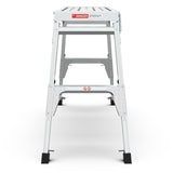 Aluminum Work Platform Large Size Step Stool Folding Portable Work Bench 40" Width Telescopic Feet 22" -27.5" Height Adjustable - V.I.P Digital Presence