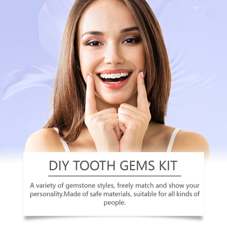 Dental Beauty Set Diy Fashion Dental Decoration Drill Personality Sparkle Light Up Smile Style - V.I.P Digital Presence