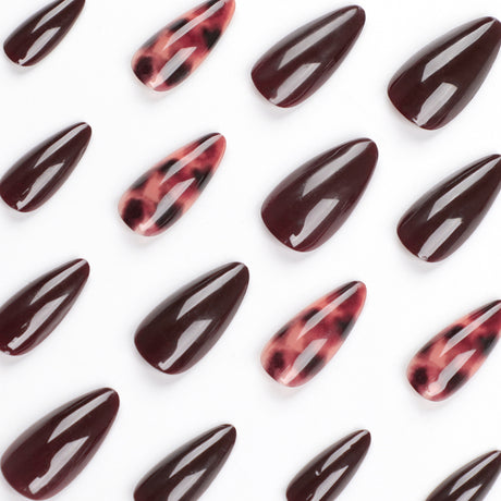 Simple French Wearable False Nails Almond Colorful Stripes Colorblock Design Manicure Fake Nails Line Full Cover Press On Nail - V.I.P Digital Presence