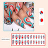 Nail Art Almond Nails Finished Wearable Nails Mid-Length Nail Art Patch Ins Style Hot Girl - V.I.P Digital Presence