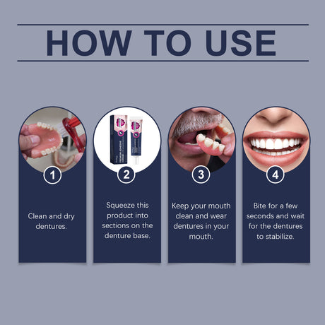 Denture Denture Fixing Adhesive, Improve Comfort Care Denture Loose Adhesive Fixation Cream - V.I.P Digital Presence