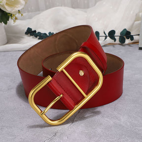 Ladies' cowhide wide waistband waistband decorative skirt windbreaker belt waistband - V.I.P Digital Presence