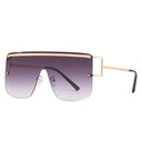 Nuevo estilo de gafas de sol de una pieza, gafas de sol de moda sin montura, gafas de sol de moda para mujer 