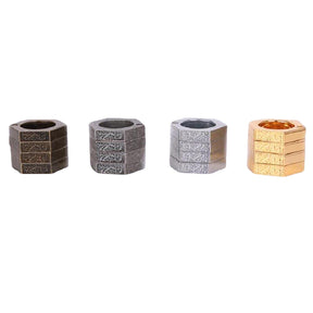 HARD SELF DEFENSE RING Men's Round Finger Hexagonal Ring Emergency Window Breaker Guard Ring - V.I.P Digital Presence