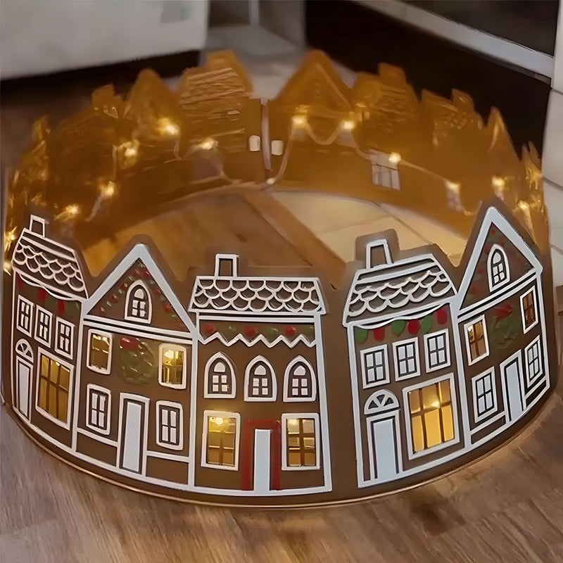 LED Gingerbread Christmas Tree Collar - V.I.P Digital Presence
