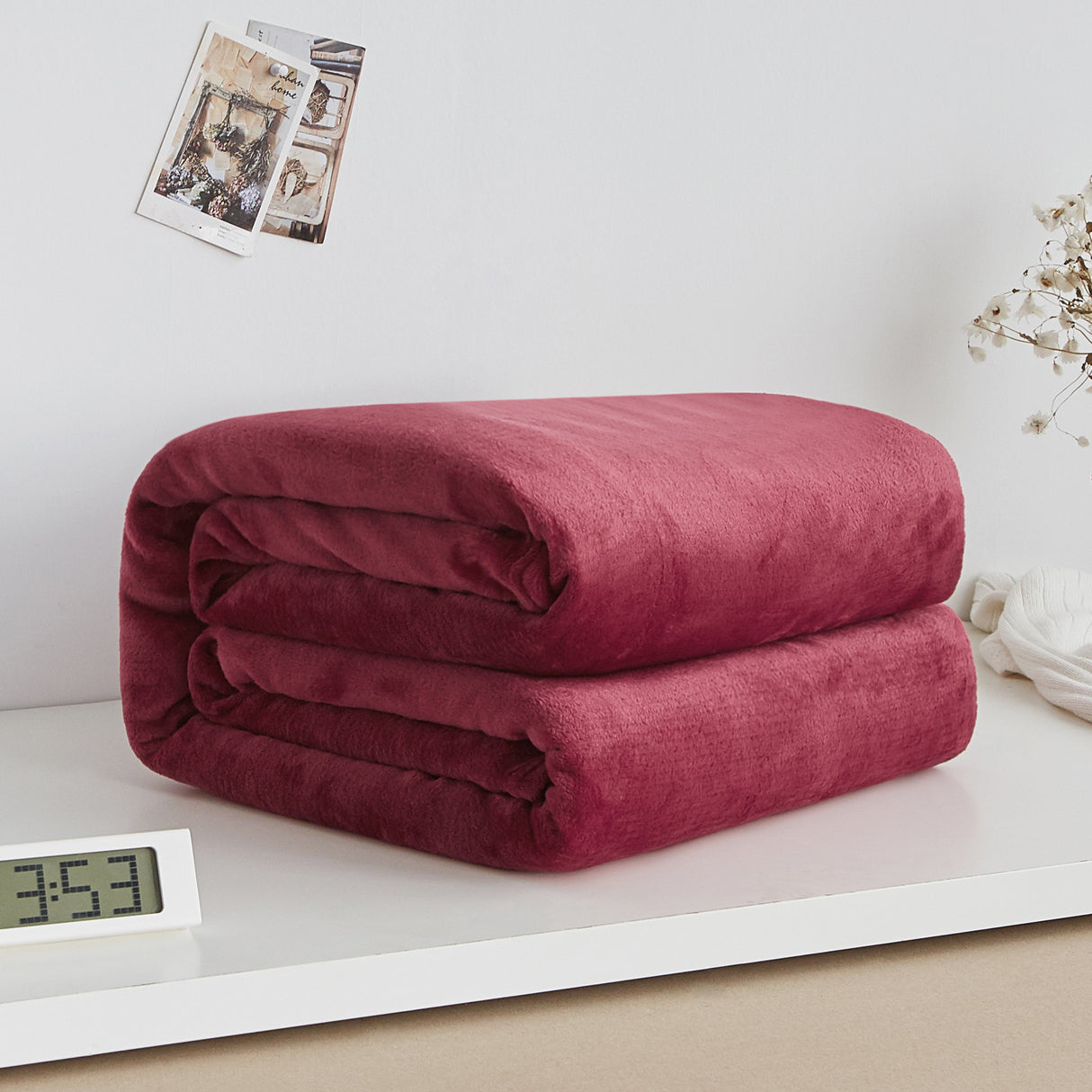 Thick blanket, solid color blanket, single-layer nap, coral fleece blanket, winter flannel blanket - V.I.P Digital Presence