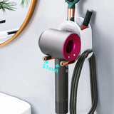 Wall Mounted Hair Dryer Holder Foldable Bathroom Wall Organizer Storage Holder Home Hair Brush Storage Bracket Hair Dryer Rack - V.I.P Digital Presence