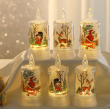 Christmas led electronic candle light Christmas snowman elk decoration luminous night light atmosphere light ornaments - V.I.P Digital Presence