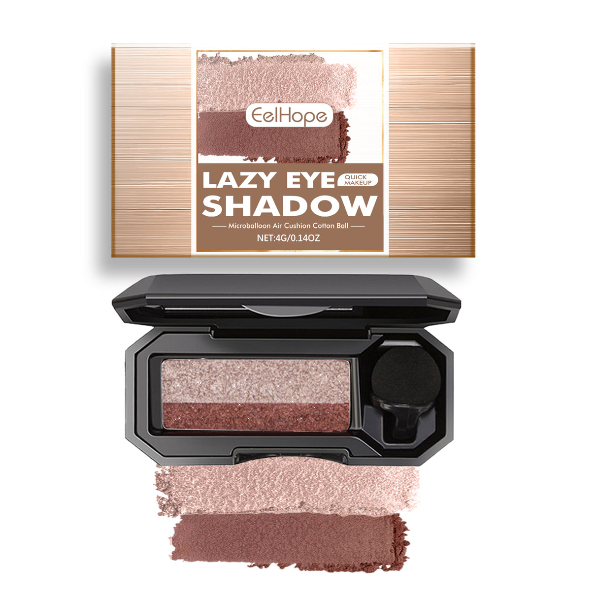 Lazy Eye Shadow, Natural Development Pearlescent Matte Beginner Daily Makeup Glitter Eyeshadow - V.I.P Digital Presence
