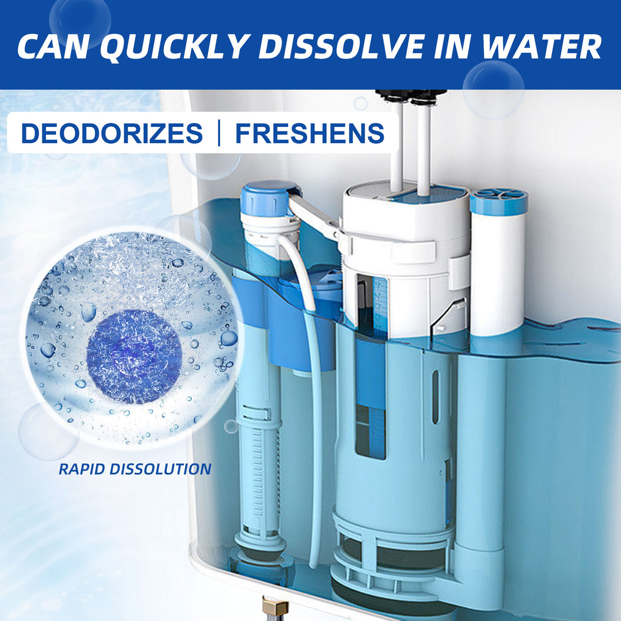 Automatic Toilet Bowl Cleaner, Household Descaling Deodorizing Deodorizing Odors Fresh Toilet Cleaning Block - V.I.P Digital Presence