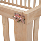 Full Size Wood Daybed Frame with Fence Natural(OLD SKU:WF289662AAM)