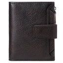 Men's short genuine leather wallet first layer cowhide Korean style fashion casual wallet driver's license wallet father's day gift - V.I.P Digital Presence