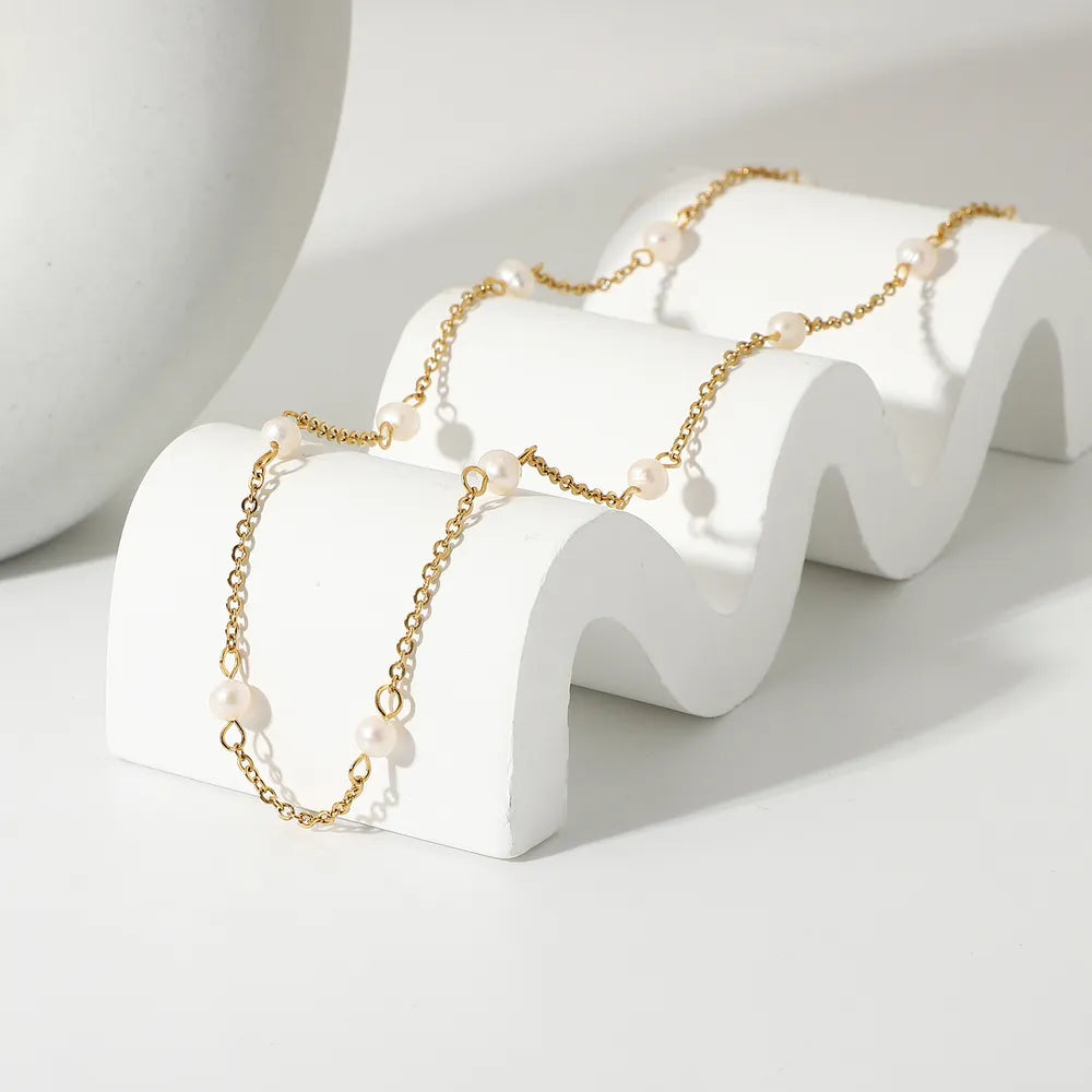 Freshwater Pearl 18K Gold-Plated Necklace - V.I.P Digital Presence