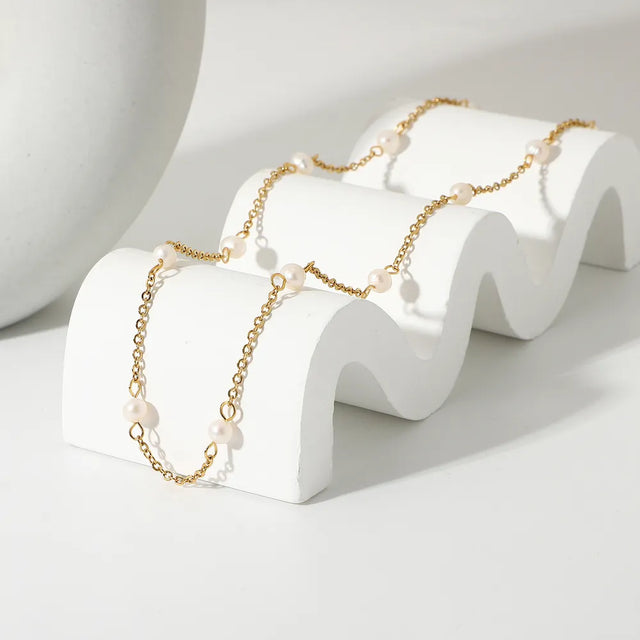 Freshwater Pearl 18K Gold-Plated Necklace - V.I.P Digital Presence