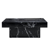 A modern and practical coffee table made of MDF material with black patterns - V.I.P Digital Presence