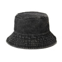 Washed denim fisherman hat for men and women in summer, Korean version, Japanese art, old flat top sunshade cloth hat, sun protection basin hat - V.I.P Digital Presence