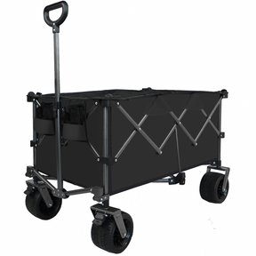 Collapsible Folding Wagon Push Pull Foldable Beach Wagon Cart - V.I.P Digital Presence
