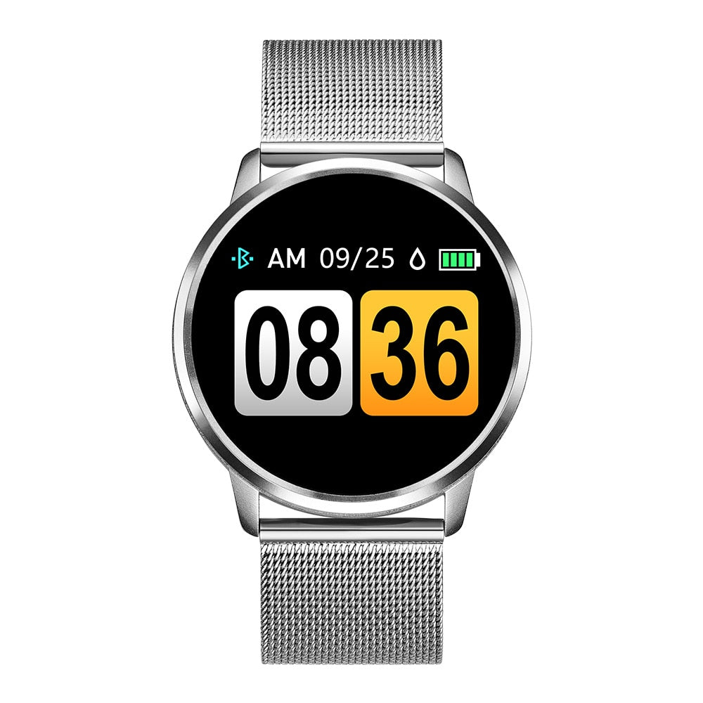 RUNDOING Q8 Smart Watch OLED Color Screen Smartwatch women Fashion Fitness Tracker Heart Rate monitor - V.I.P Digital Presence