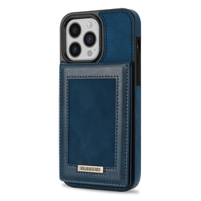 For iPhone 14ProMax Card Holder Phone Leather Case Samsung S23Ultra Photo Frame Magnetic Buckle Protective Case - V.I.P Digital Presence