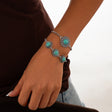 Ethnic style retro alloy turquoise bracelet Bohemian artistic bracelet set for women - V.I.P Digital Presence