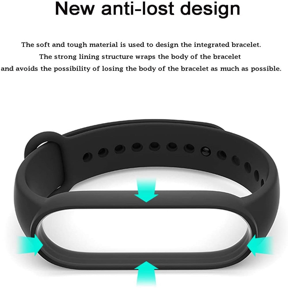 Strap for Xiaomi Mi Band 7 6 5 4 3 Sport Bracelet Watch Silicone Wrist Strap For Xiaomi Mi Band 7 3 4 5 bracelet Mi Band 7 Strap - V.I.P Digital Presence